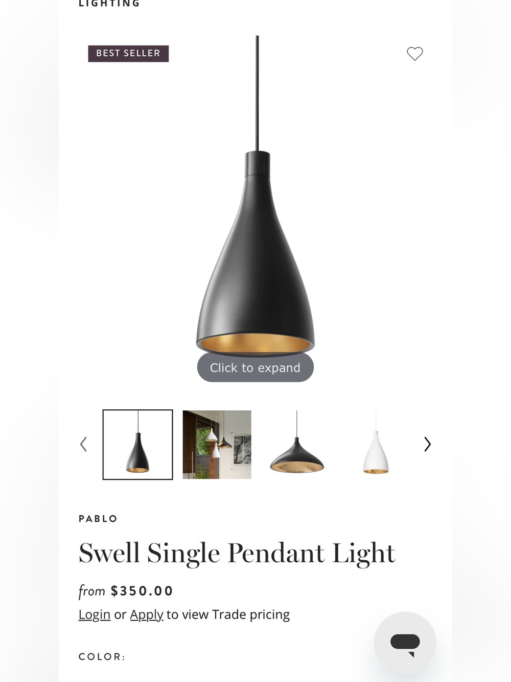 Pablo Swell Pendant Light - Modern Home Accent